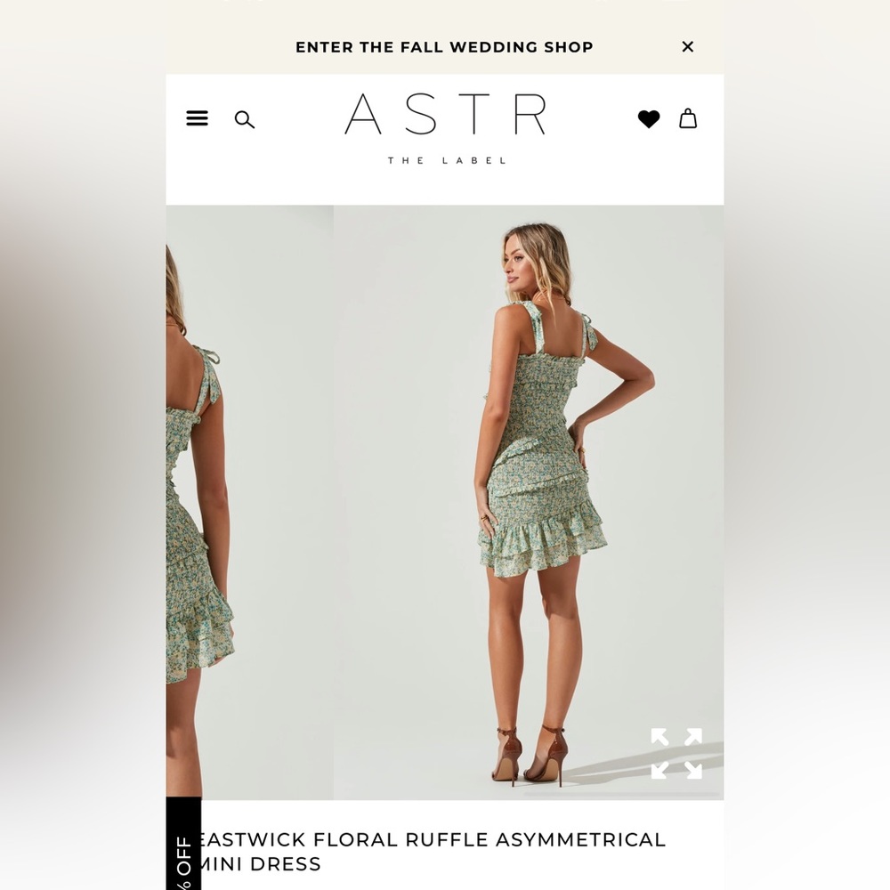 Astr the Label Eastwick Asymmetrical Dress Floral Large - Picture 8 of 11